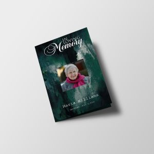 Nebulous Funeral Program Template