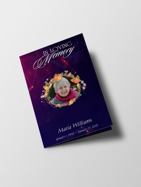 Dimensions Funeral Program Template