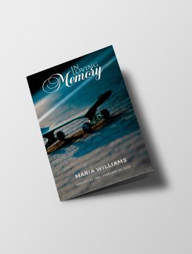 Skateboard Funeral Program Template