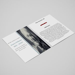 Simple Funeral Thank You Card Template