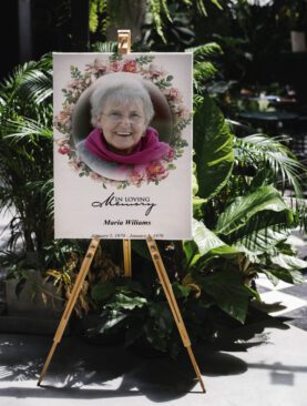 Floral Frame Women Special Memorial Poster