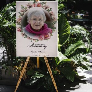 Floral Frame Women Special Memorial Poster